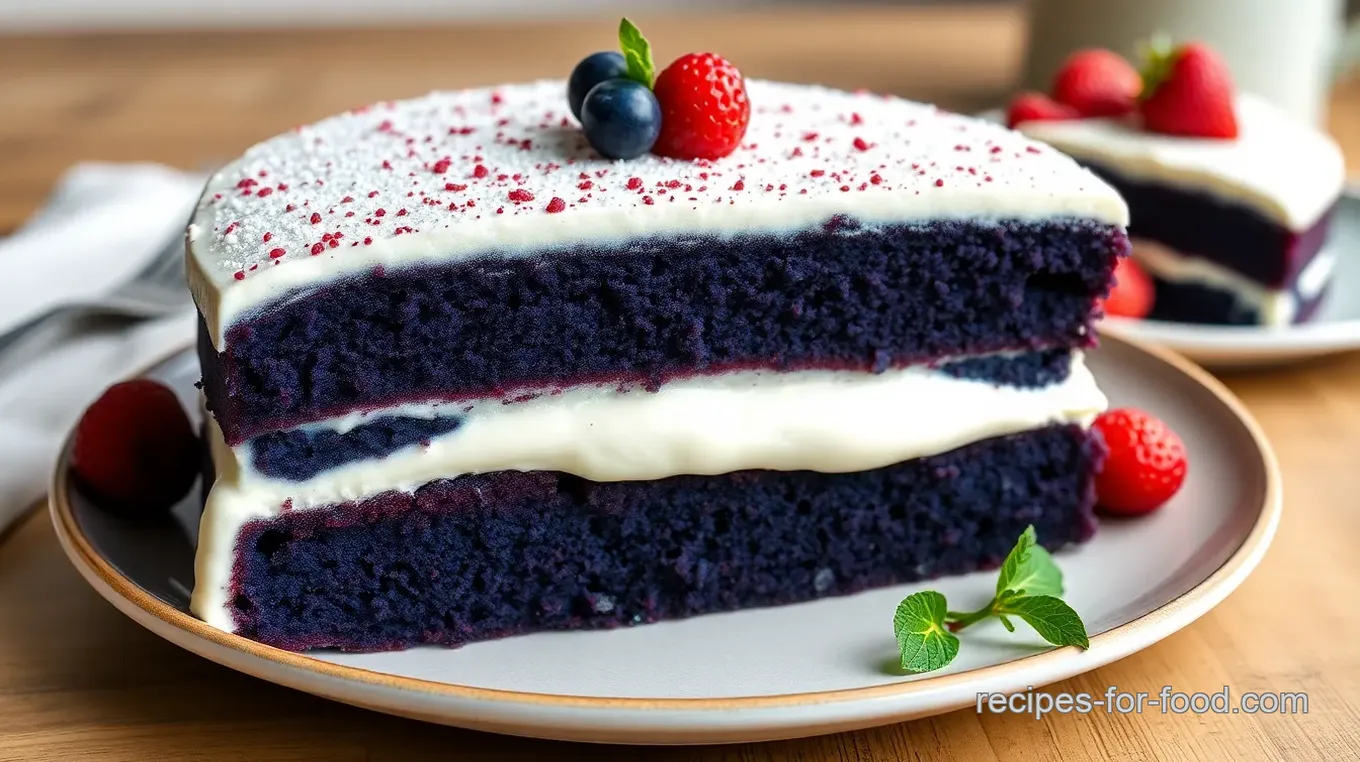 Blue Velveteen Velvet Cake