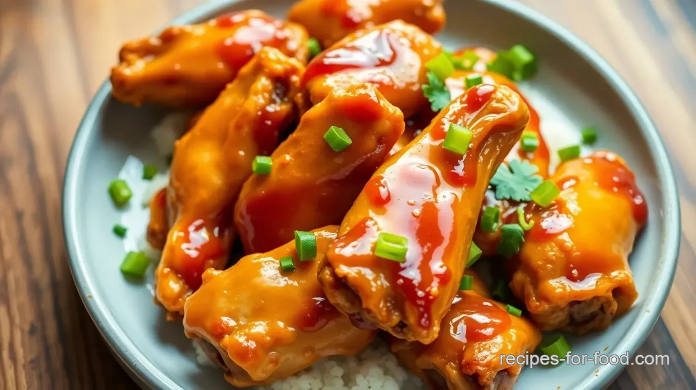 Sweet and Hot Chili Glazed Chicken Wings