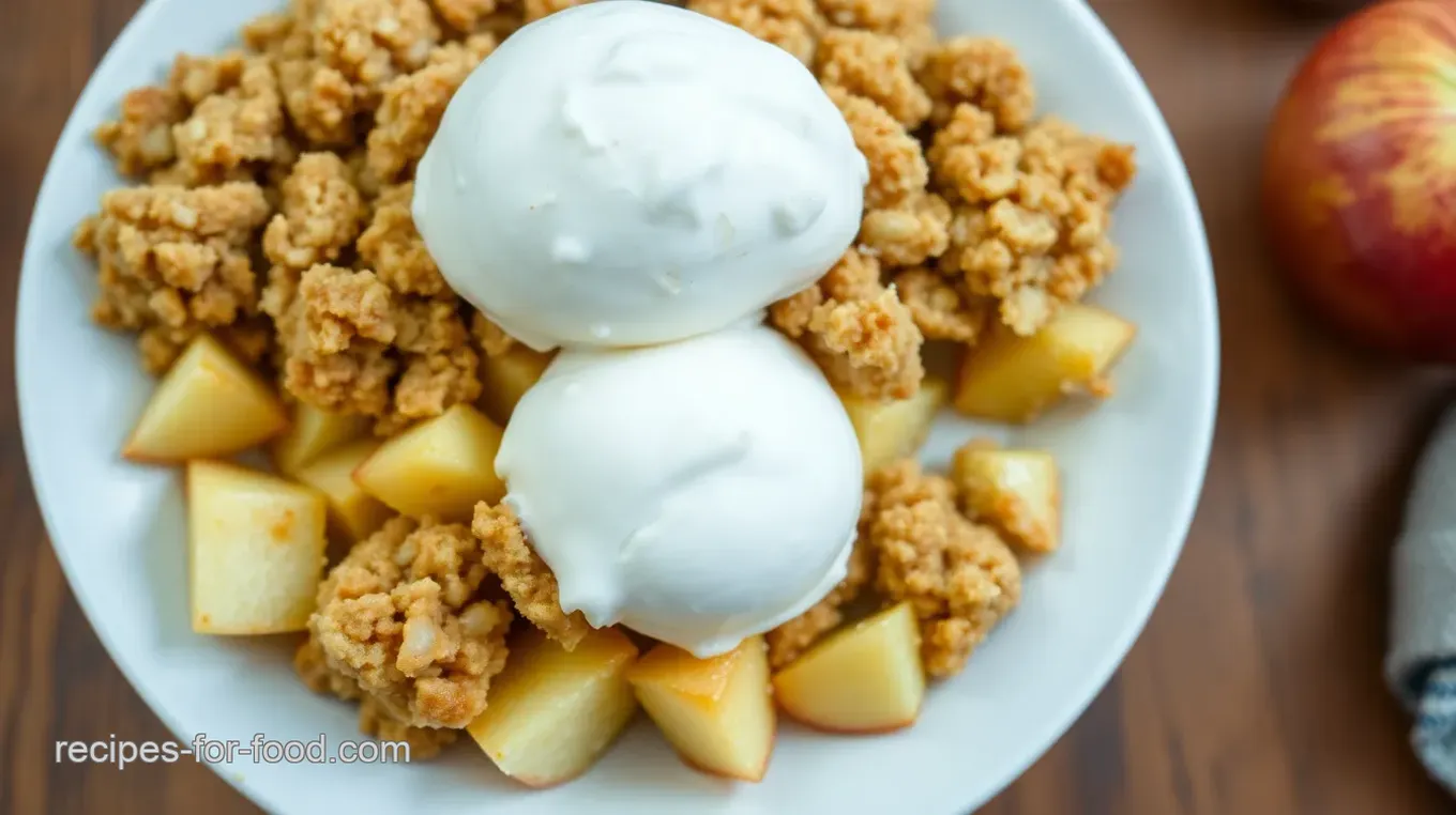 Baby-Friendly Apple Crumble