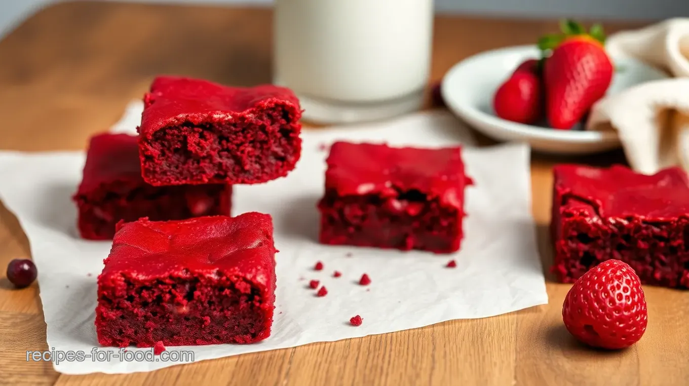 Delicious Red Velvet Brownies