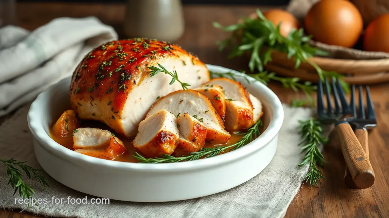 Brined Turkey Breast with Flavorful Herbs