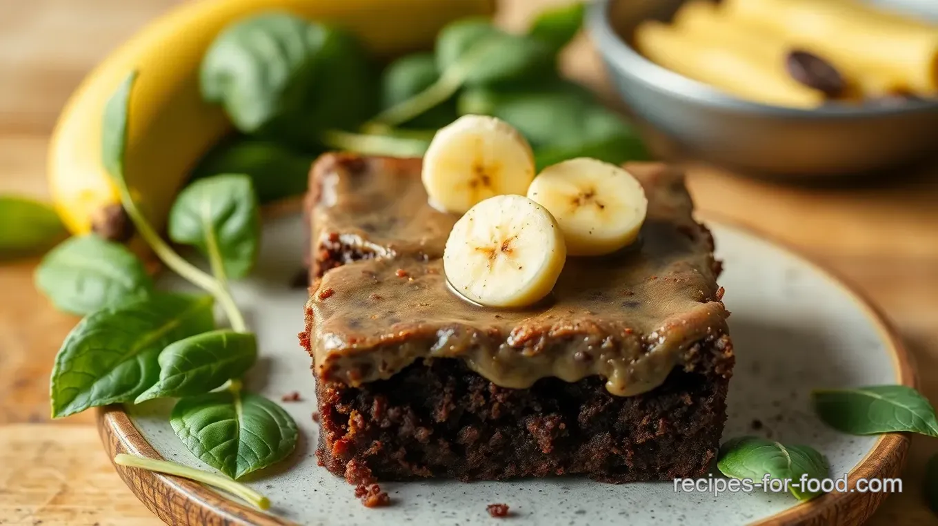 Blend Spinach Banana Brownie Delight