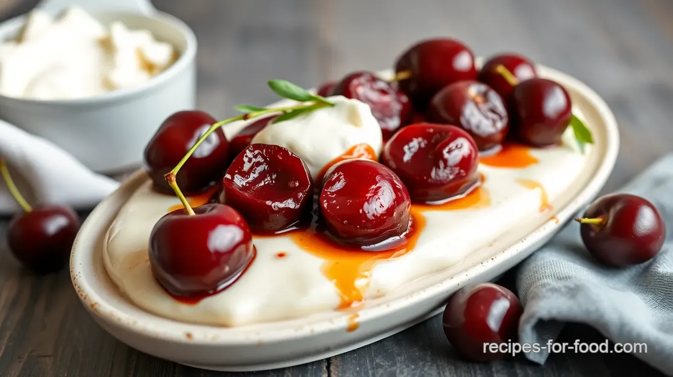 Churned Goat Cheese & Roasted Cherry Dream