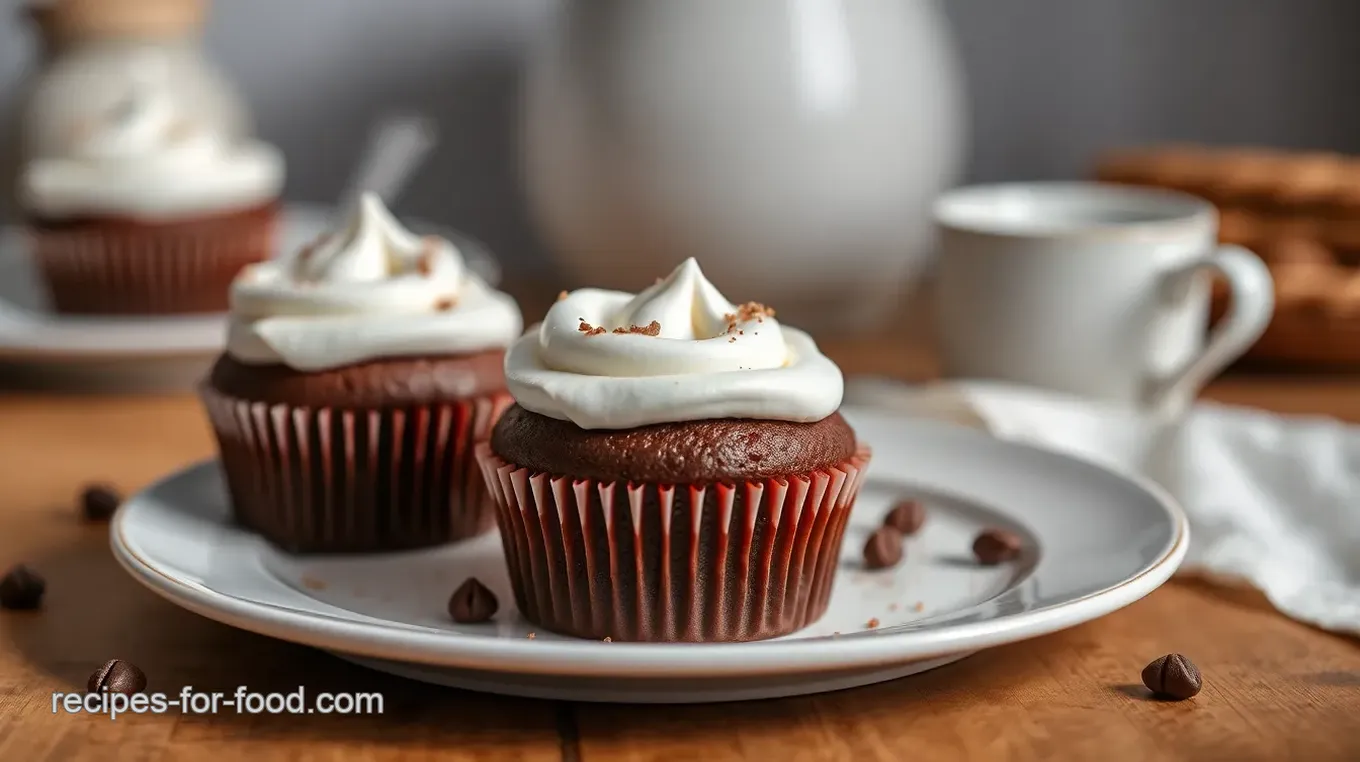 Bake Hot Chocolate Cupcakes with Marshmallow Frosting