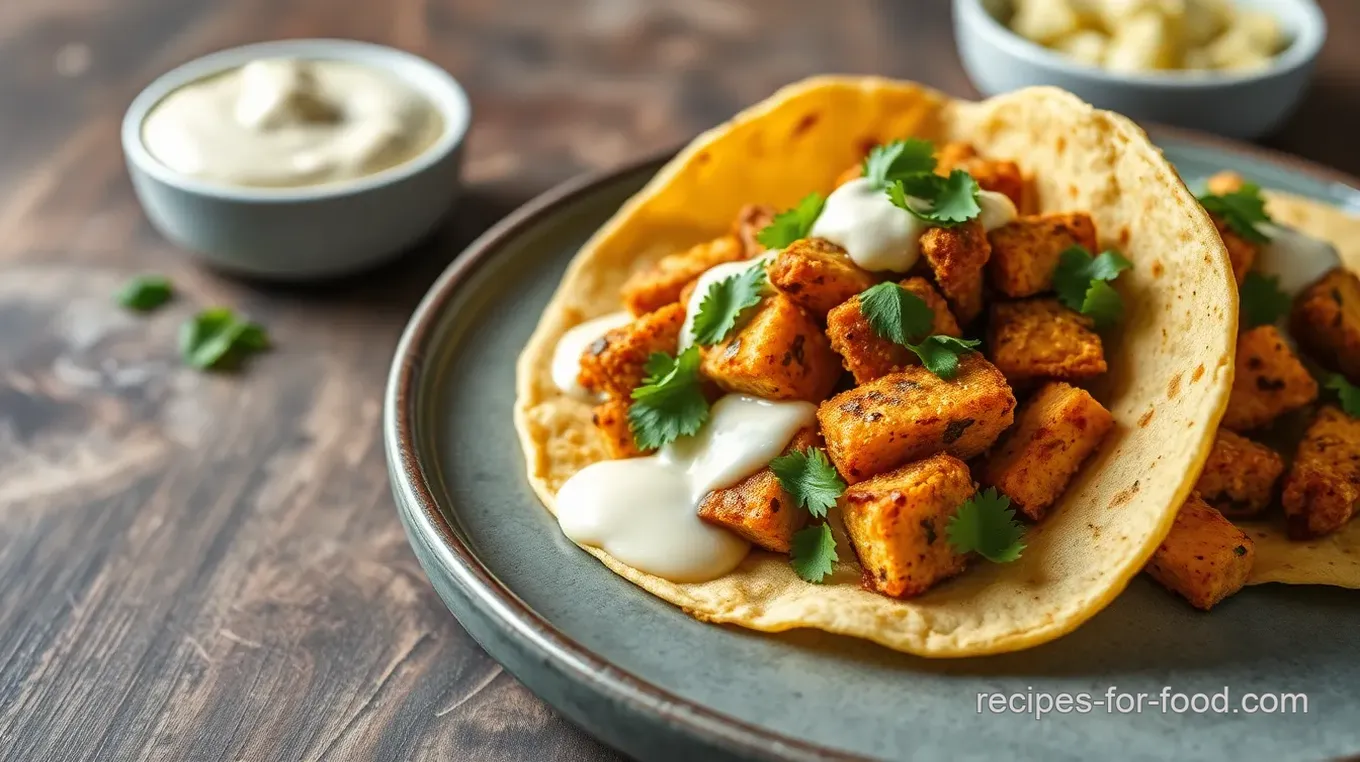 Delicious Beer Battered Tofu Tacos