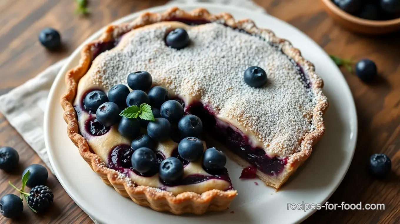 Delicious Vegan Blueberry Pie