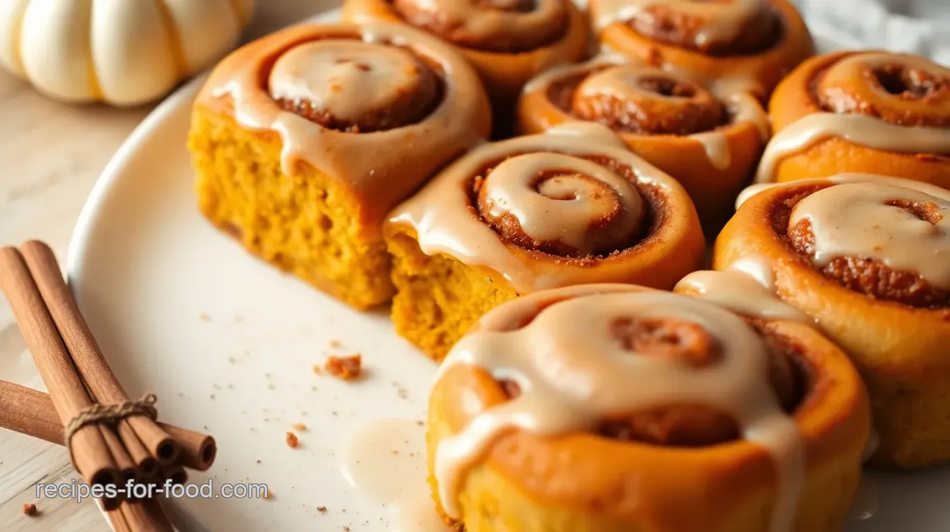 Delicious Vegan Pumpkin Cinnamon Rolls