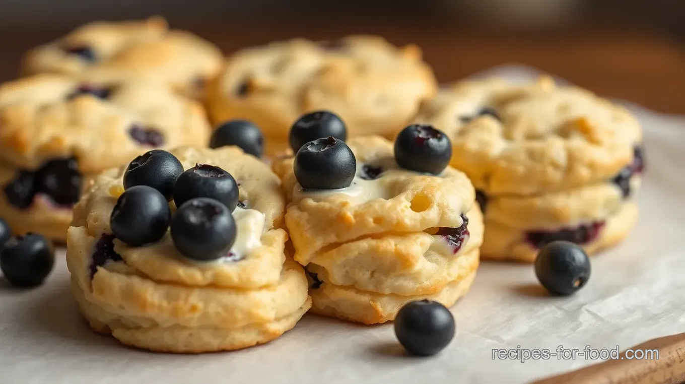 Elegant Goat Cheese & Blueberry Biscuits