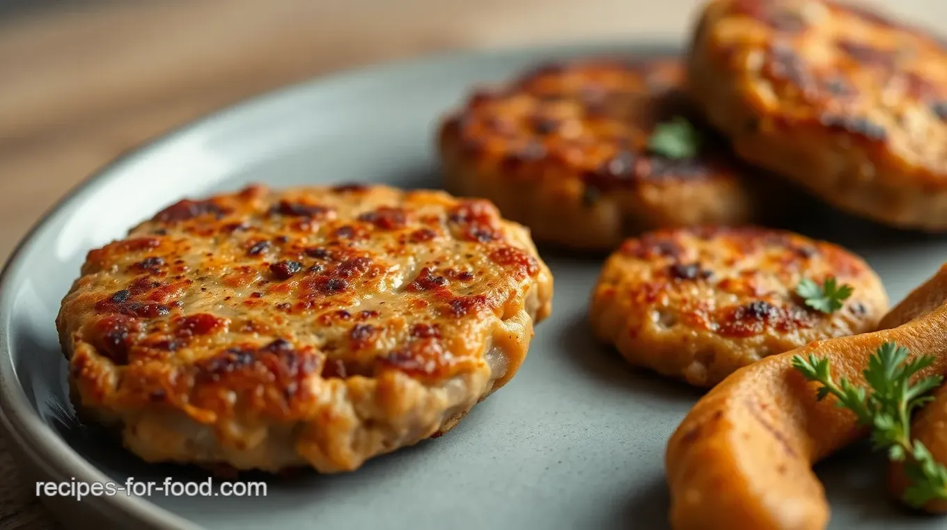 Fry Ground Pork Breakfast Sausage Patties