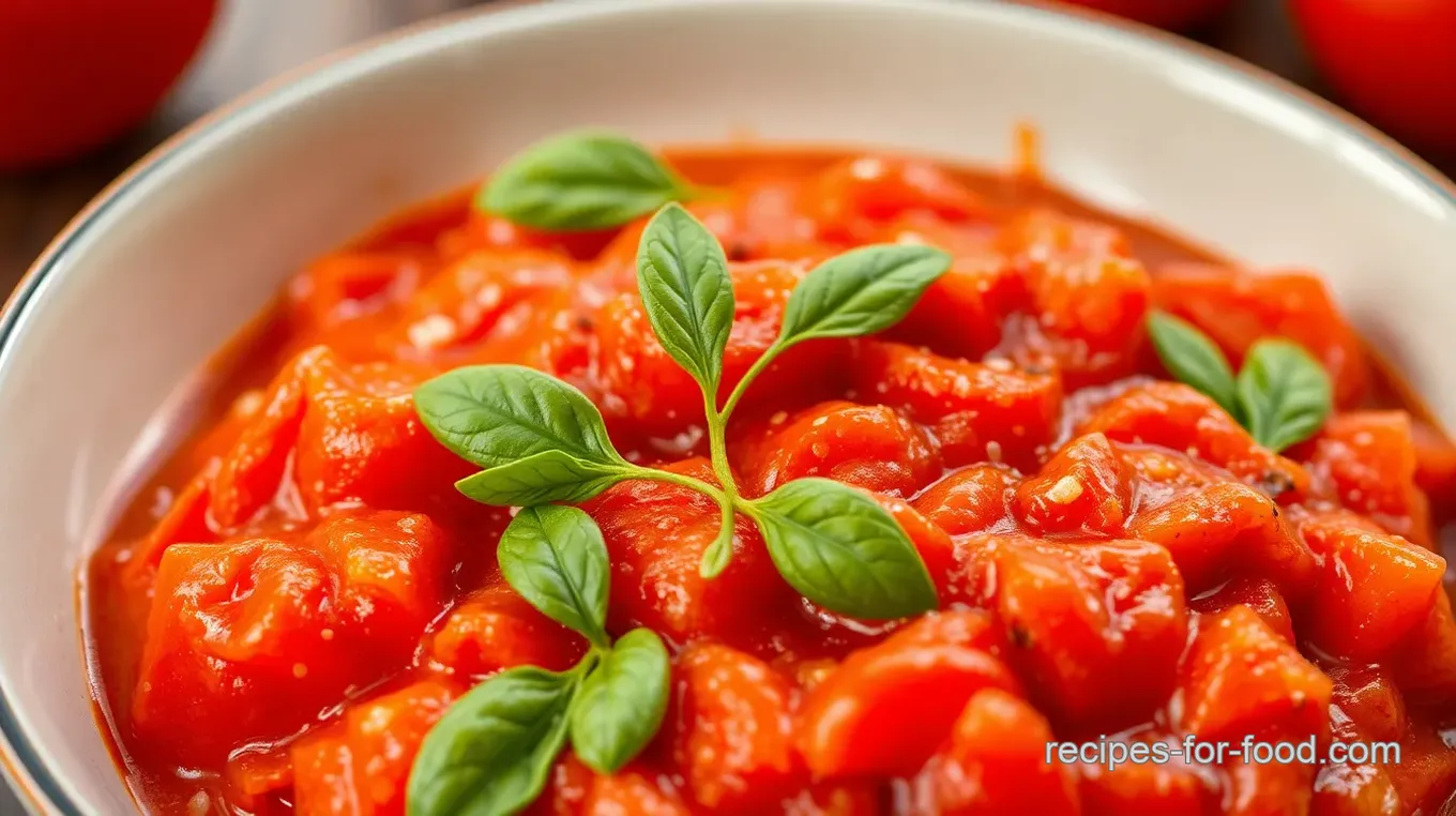 Fresh Tomato Sauce Recipe (No Sugar)