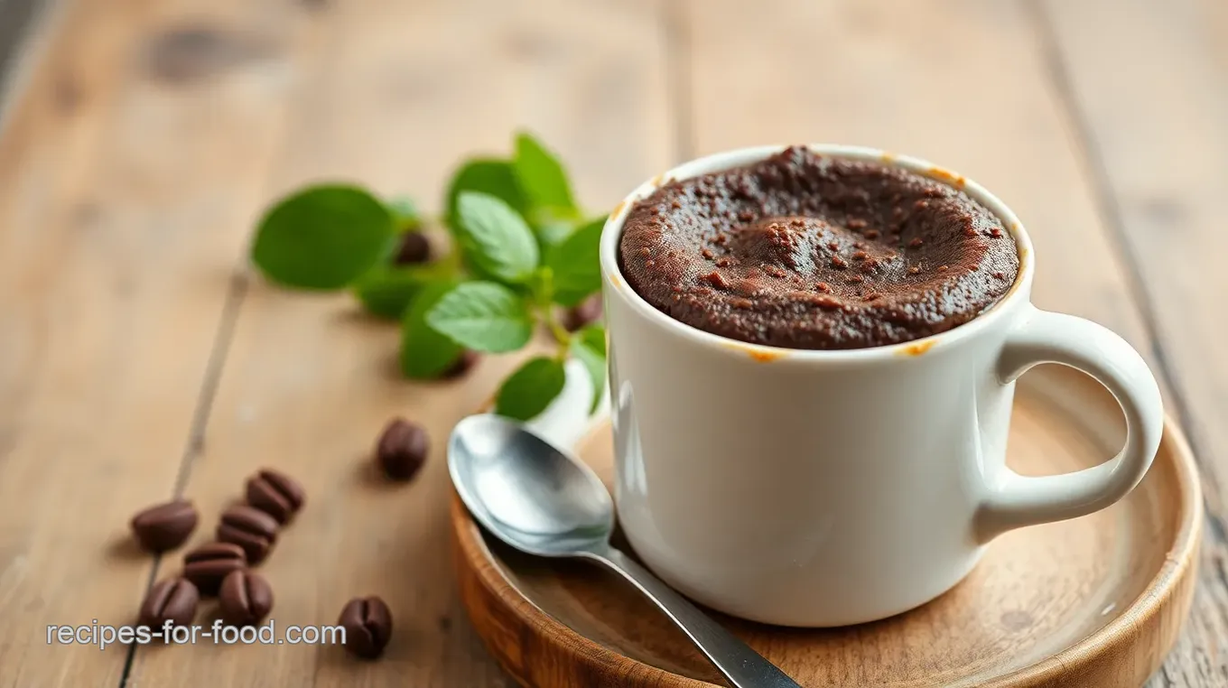 Microwave Chocolate Peanut Butter Mug Cake