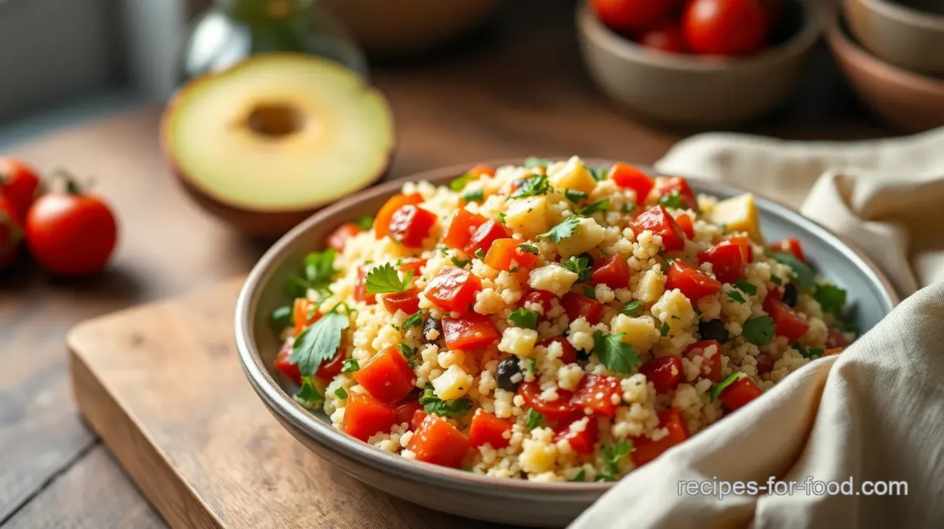 Quick Couscous Tabbouleh Salad Delight