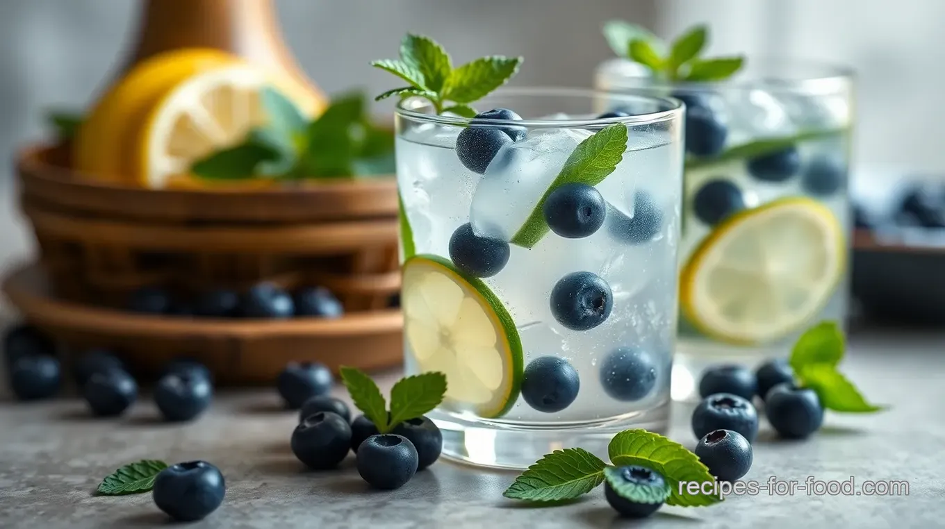 Refreshing Blueberry Mojitos