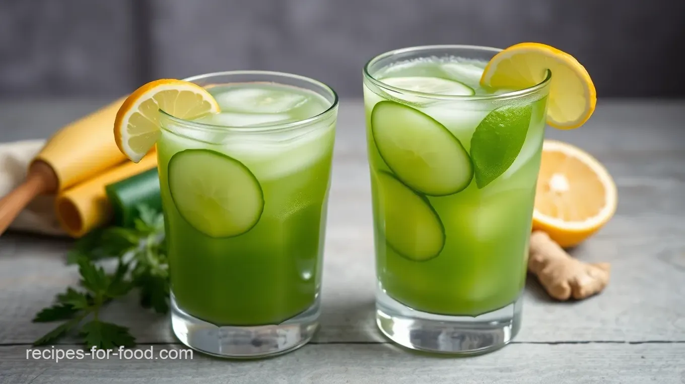 Refreshing Cucumber Ginger Mocktail