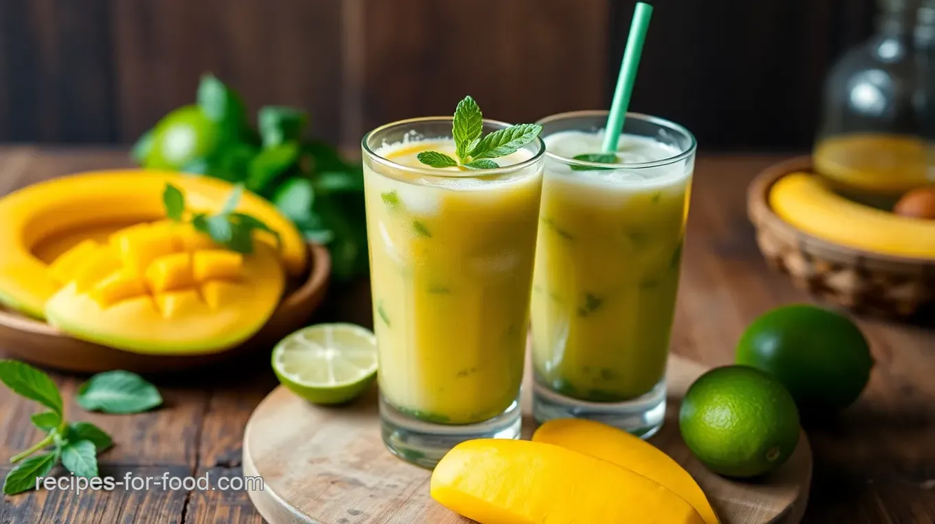 Refreshing Mango Mojito Smoothie Bliss