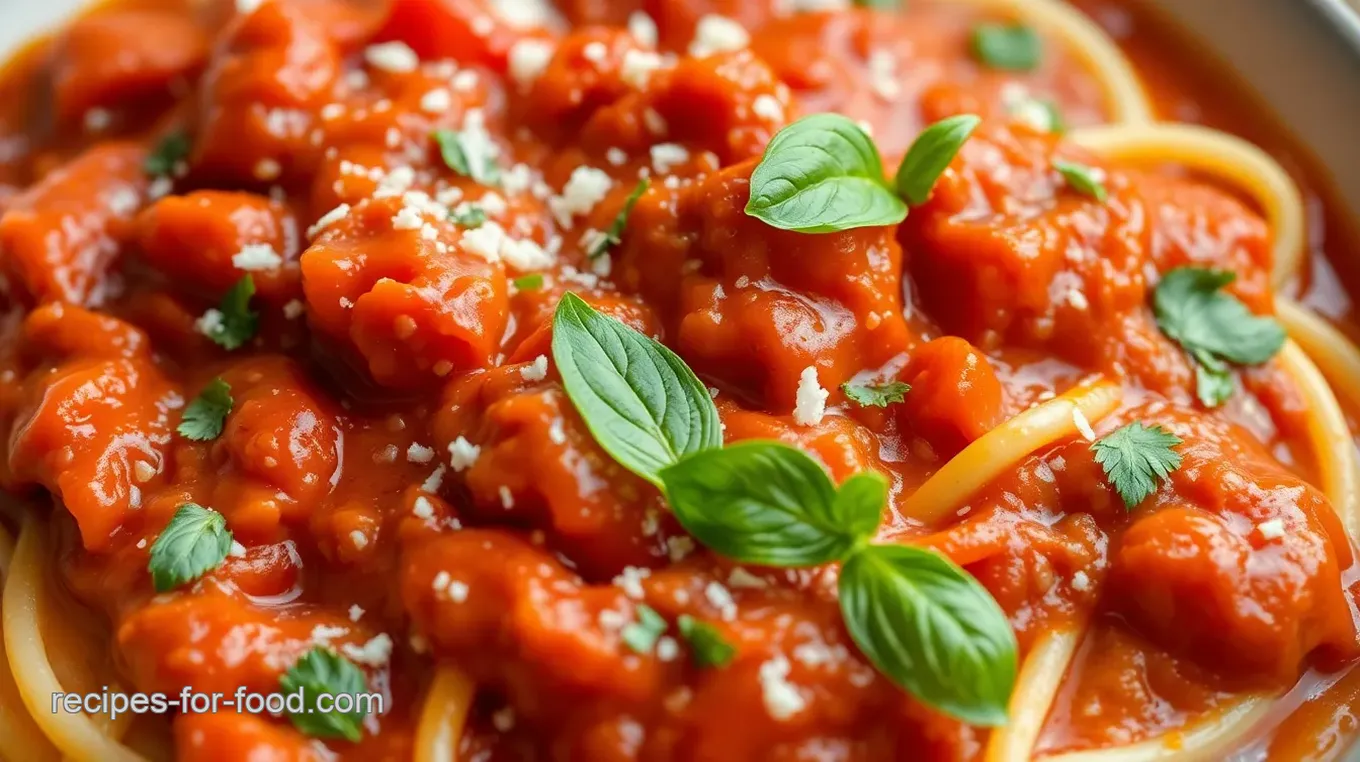 Homemade Italian Marinara Sauce