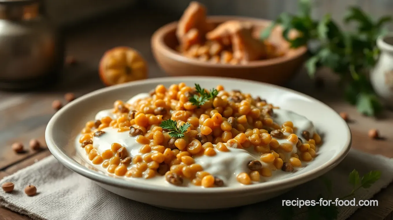 Simmered Lentils in Creamy Coconut Delight