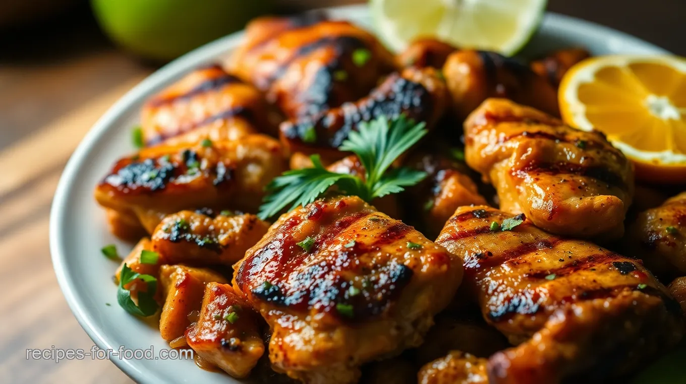 Tropical Grilled Chicken with Citrus Marinade