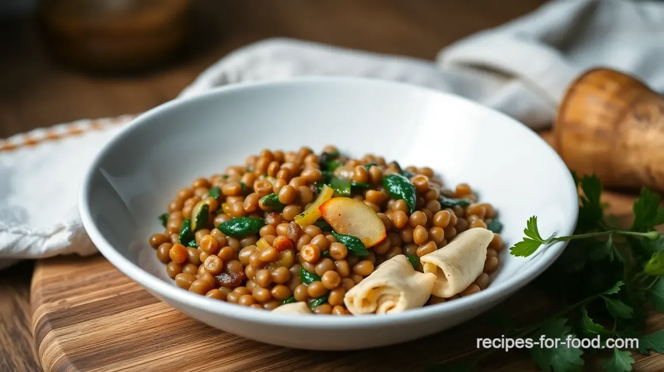 Vibrant Spinach and Lentil Delight