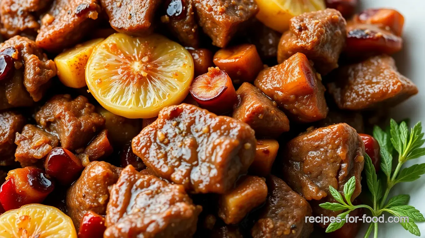 Garlic & Lamb with Apricot Couscous