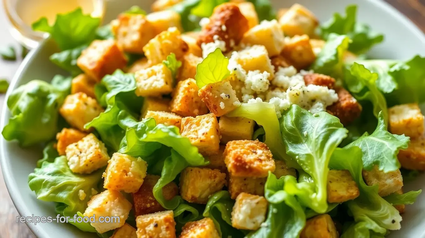 Classic Caesar Salad with Parmesan Cheese