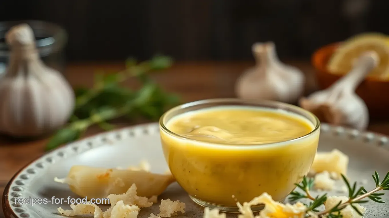 Whisked Garlic Parmesan Herb Dressing