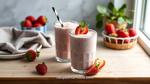 Delicious Vegan Strawberry Cheesecake Milkshake