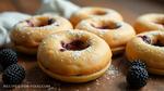 Flaky Vegan Donuts with Blackberry Filling