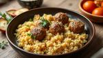 Moroccan Vegan Meatballs with Couscous