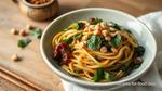 Nutty Peanut Spinach Udon Delight