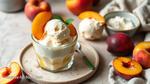 Vegan Peach Ice Cream Delight