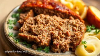 Bake Beef Meatloaf with French Onion Flavor