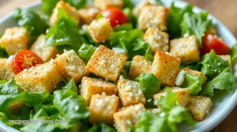 Bake Croutons for Classic Caesar Salad