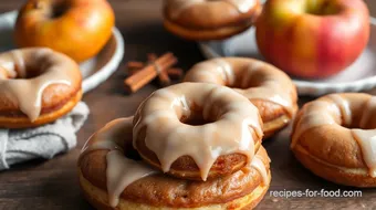 Baked Apple Cider Donuts with Glaze