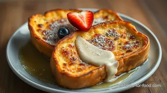 Baked French Toast with Rich Vanilla Flavor