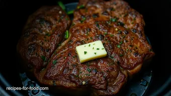 Ultimate Easy Air Fryer Steak with Garlic Herb Butter recipe card