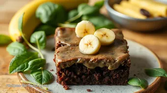 Blend Spinach Banana Brownie Delight