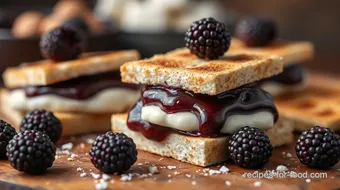 Grilling Blackberry S'mores with White Chocolate