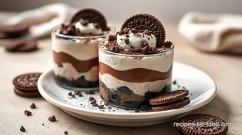 Layered Oreo Chocolate Mousse Delight