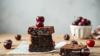 Raw Chocolate Cherry Brownies Delight