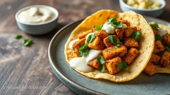 Beer-Battered Tofu Tacos with Creamy Sauce