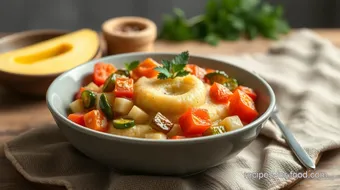 Sautéed Polenta Bowl with Seasonal Vegetables