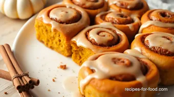 Bake Vegan Pumpkin Rolls with Cinnamon Glaze