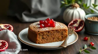 Bake Gingerbread Cake with Sweet Pomegranate