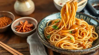 Stir-Fry Udon Noodles with Nutty Peanut Sauce