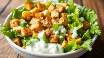 Quick Caesar Salad with Creamy Dressing