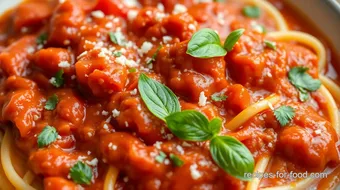 Simmered Tomato Marinara Sauce Delight