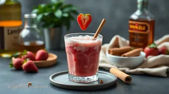 Shake Strawberry Cinnamon Whiskey Delight