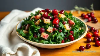 Mix Kale Salad with Cranberries Delight