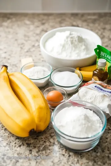 Banana Bread Recipe ingredients